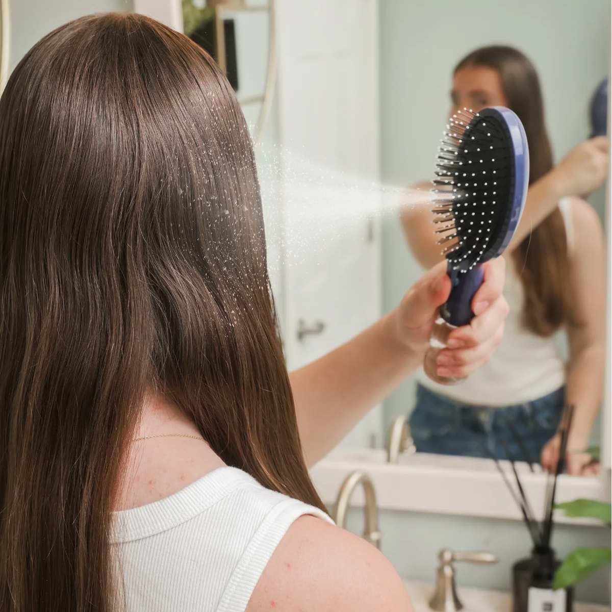 The Ultimate 2-in-1 Styling Brush & Hair Mister