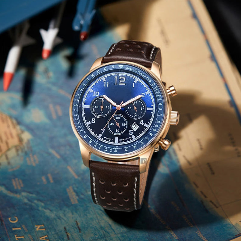 Men's Waterproof Multifunctional Quartz Watch