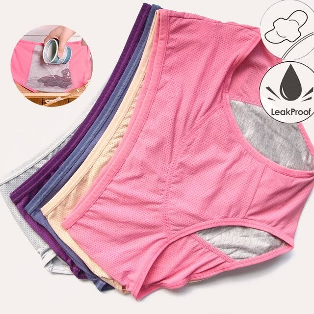 2025 High-quality physiological panties with high waist preventing side leakage - for women's protection