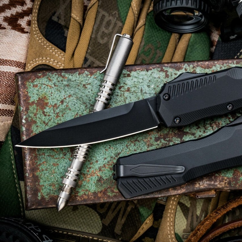 🔥 9000R Matt Diskin Livewire OTF AUTO Knife 3.3 CPM-MagnaCut Two-Tone Reverse Tanto Blade. (🎉50th Anniversary Edition🎉)