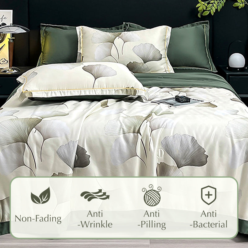 🔥Summer Limited Sale-50%Off🌸Cooling Breathable Floral Bed Sheet (4-Piece Set)