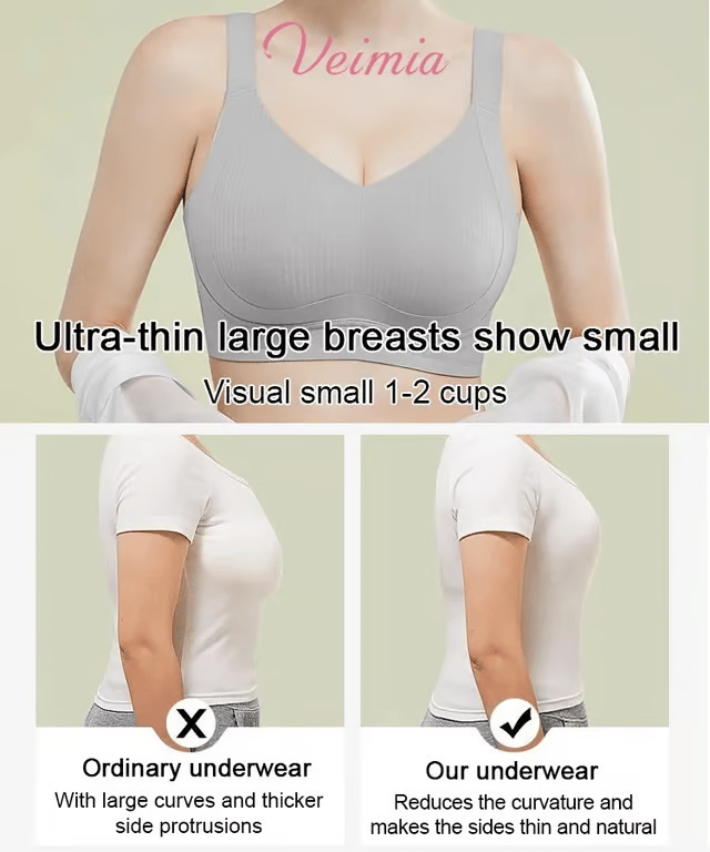 🏆Non-marking. skin-friendly push-up bra without underwire