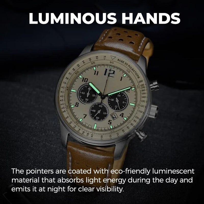 Men's Waterproof Multifunctional Quartz Watch