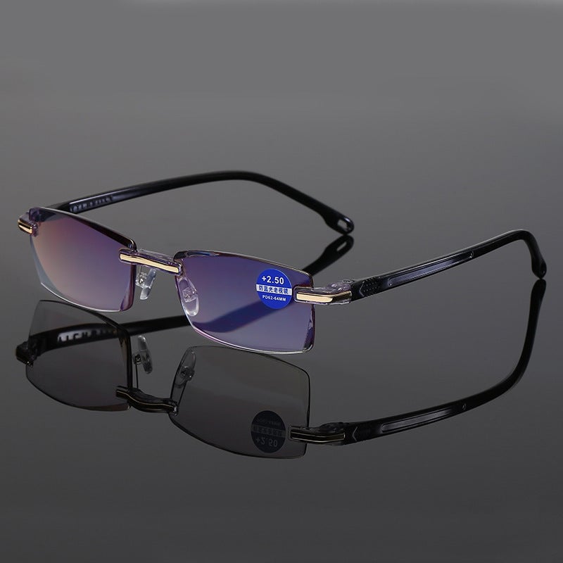 Sapphire high hardness anti-blue Dual-Use Reading Glasses