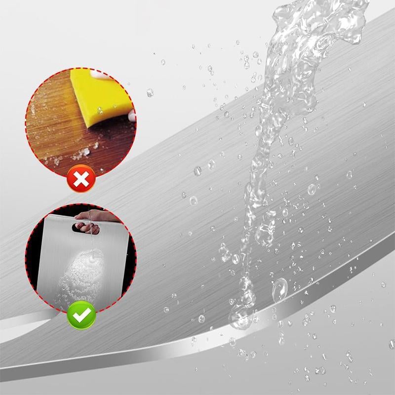 🏆Flash Sale⚡ 50K+ SOLD! Almost Gone-💥🎉🔥Stainless Steel Double Sided Chopping Board.Best Gifts