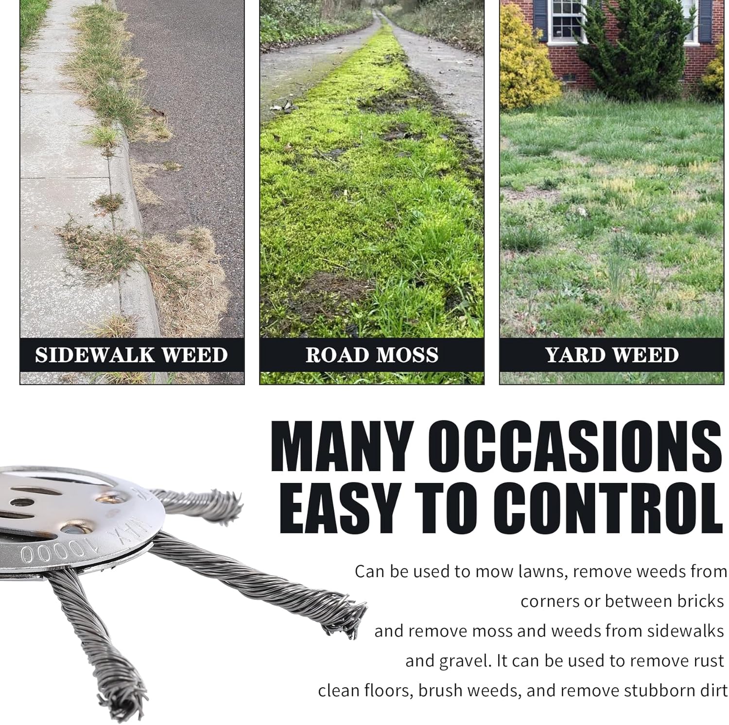 6 inch Steel Wire Brush Cutter Trimmer Head