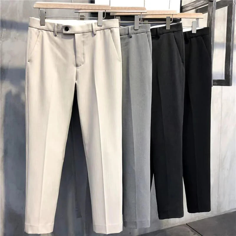 Solid Slim Fit Formal PANTS — ❄️Winter Sale 50% Off