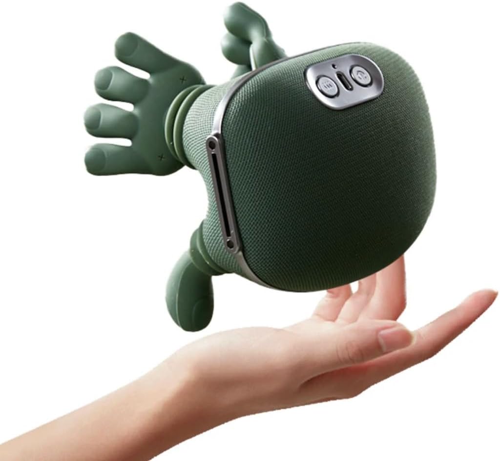 ZoserX - Bionic Heated Massager, Portable Shiatsu Neck and Back Massager, Electric Deep Tissue 4D Kneading Massage, Simulated Human Hand Design for Pain Relief and Muscle Relax
