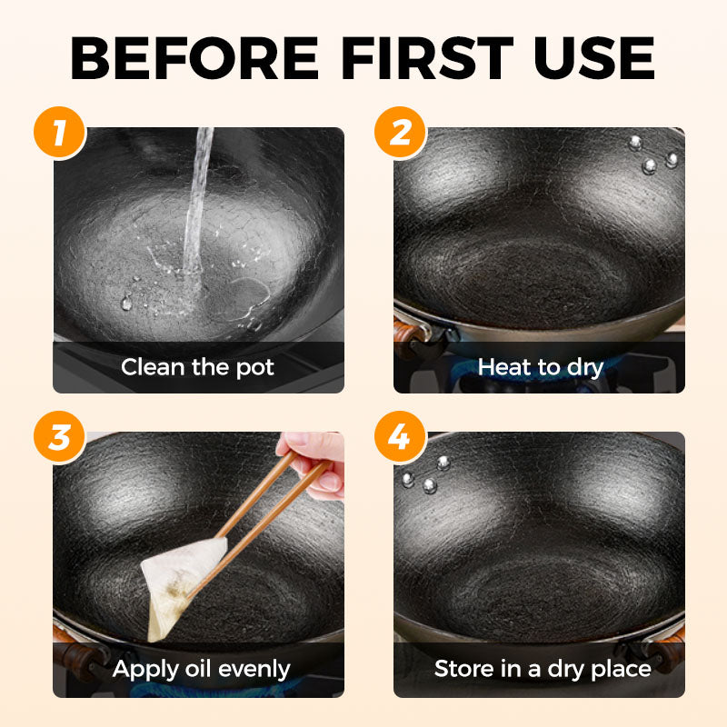 ⏳Time-limited Special 50% Off⌛Uncoated Thick Iron Pot