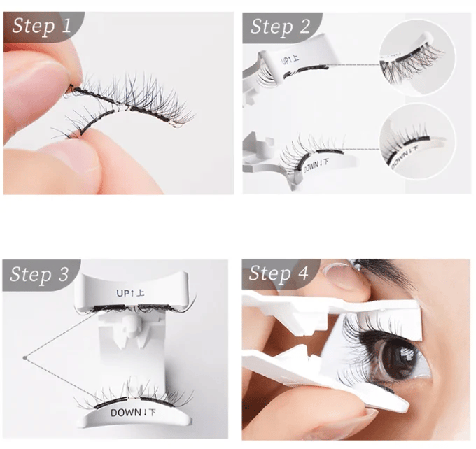 🏆#1 Bestselling Buy 1 Get 1 Free🏆 - 🤩Reusable Premium Self-Adhesive Eyelashes | Easy. Quick. Safe! 💖
