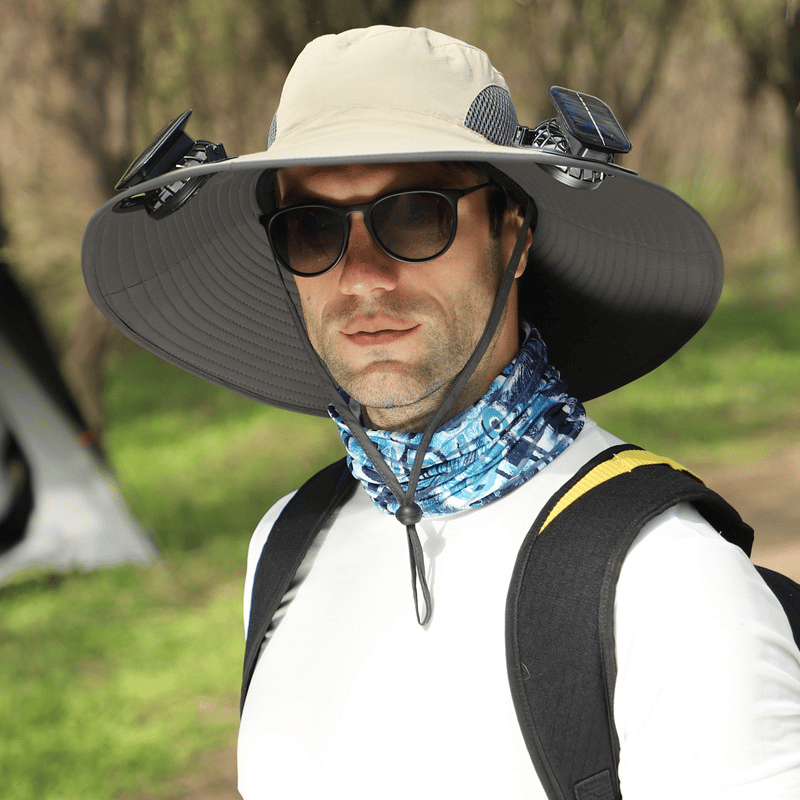 2025 New Ultralight Solar Fan Sun Hat