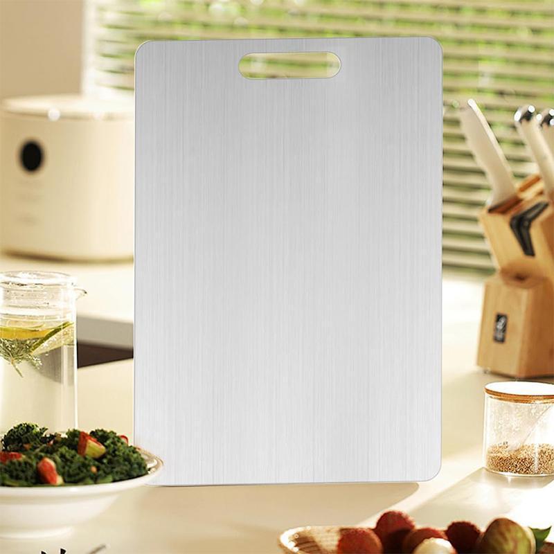 🏆Flash Sale⚡ 50K+ SOLD! Almost Gone-💥🎉🔥Stainless Steel Double Sided Chopping Board.Best Gifts