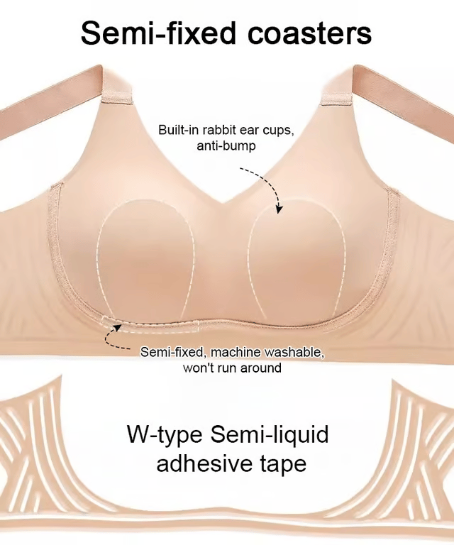 🏆Non-marking. skin-friendly push-up bra without underwire