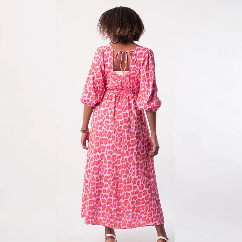 🎨New Arrival 50% Off💥Women's V-Neck Printed Dress – Brushstrokes of Summer🌺