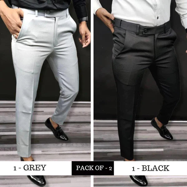 Solid Slim Fit Formal PANTS — ❄️Winter Sale 50% Off