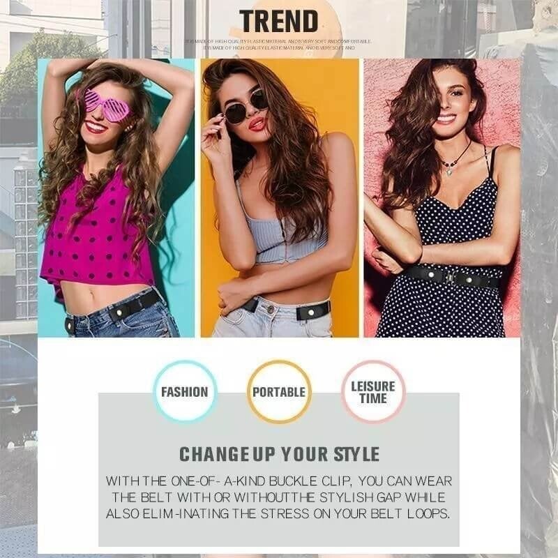 🔥Buckle-free Invisible Elastic Waist Belts