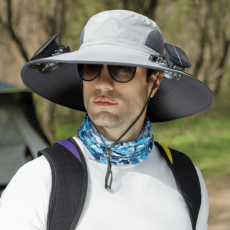 2025 New Ultralight Solar Fan Sun Hat