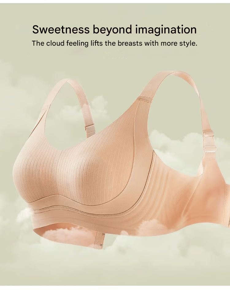 🏆Non-marking. skin-friendly push-up bra without underwire
