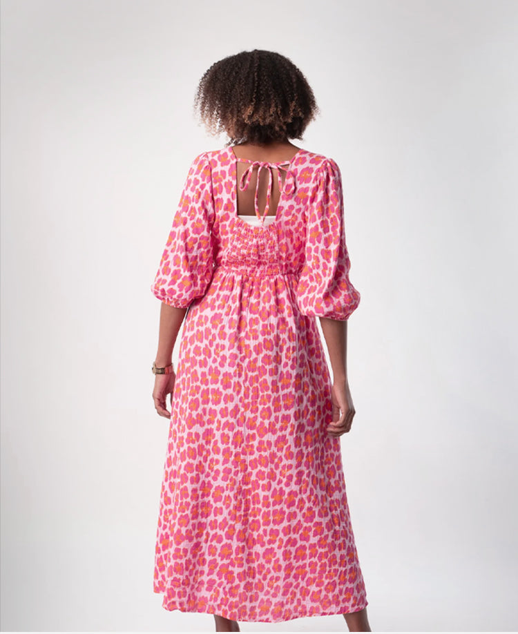 🎨New Arrival 50% Off💥Women's V-Neck Printed Dress – Brushstrokes of Summer🌺