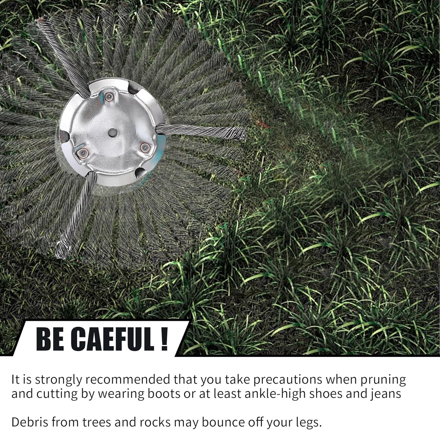 6 inch Steel Wire Brush Cutter Trimmer Head