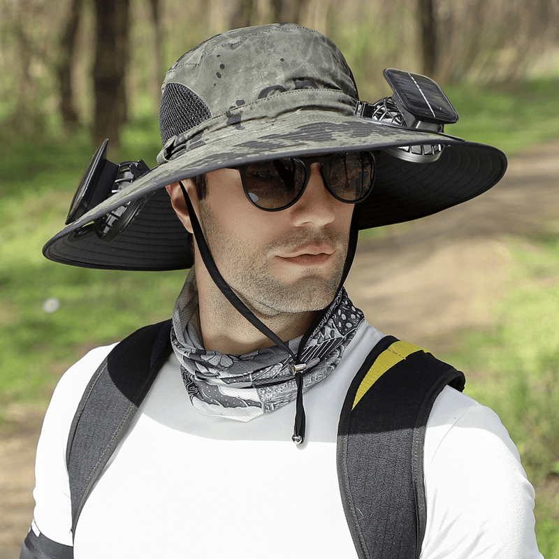 2025 New Ultralight Solar Fan Sun Hat