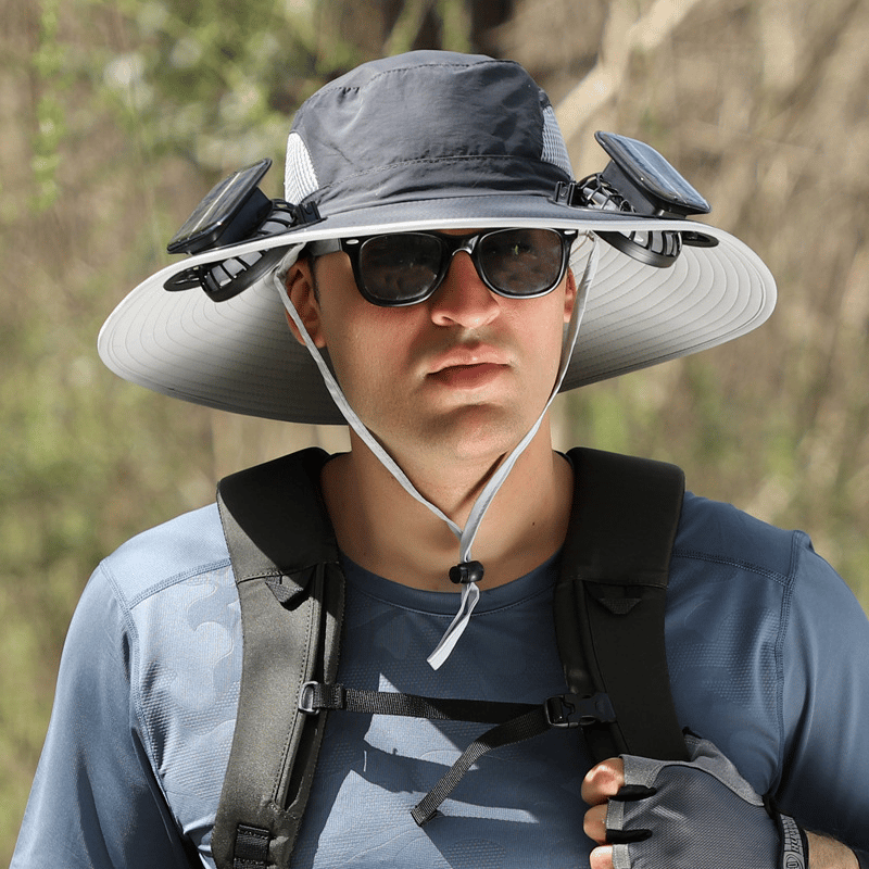 2025 New Ultralight Solar Fan Sun Hat