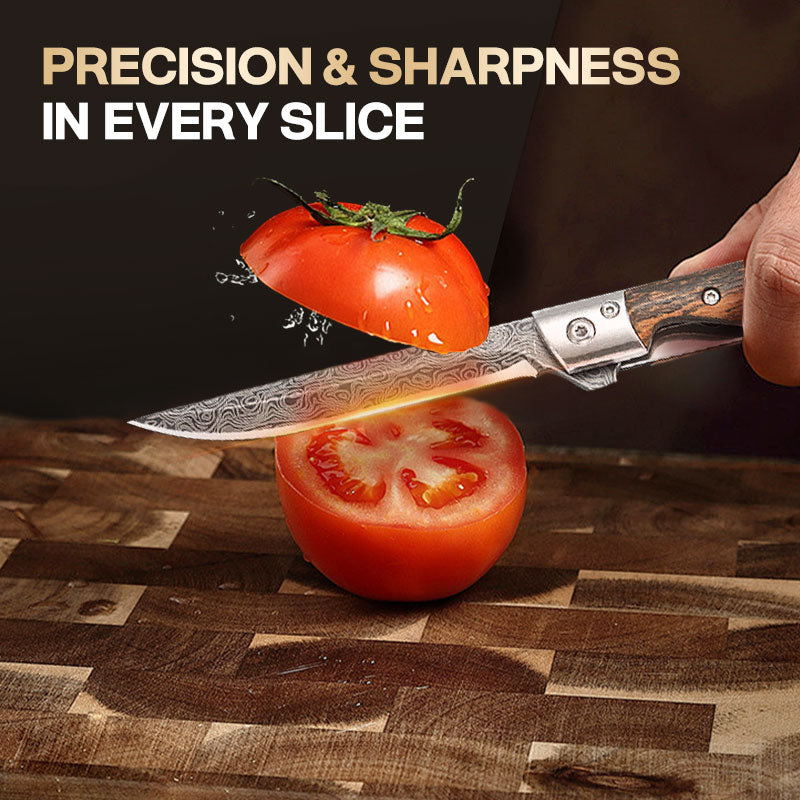 🔥Big Sale 50% OFF🔥🗡️Folding knife with wooden handle for work. hiking & camping⛺