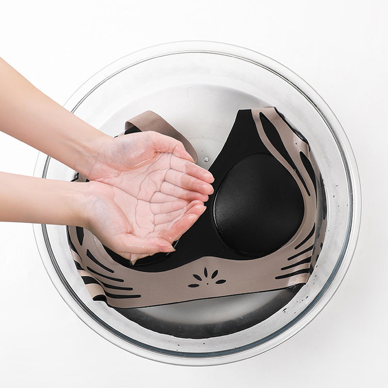 🎉2025 New Products Hot Sale✨Color-Blocked Non-Marking Gathered Push-Up Bra