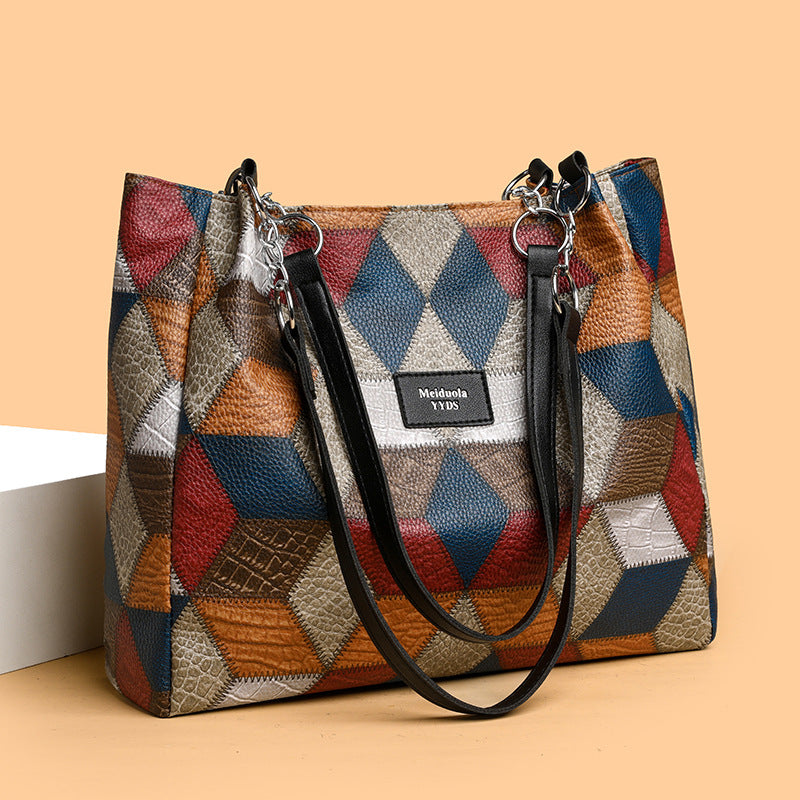 Women's Patchwork Tote Bag