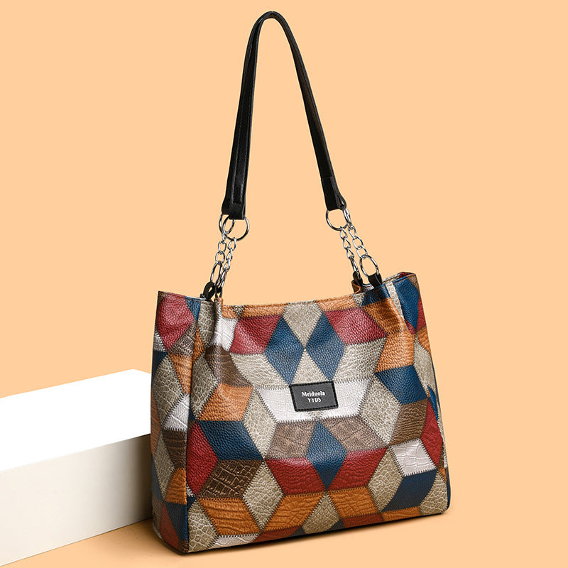 Women's Patchwork Tote Bag