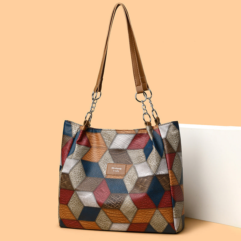 Women's Patchwork Tote Bag
