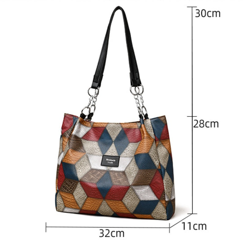 Women's Patchwork Tote Bag