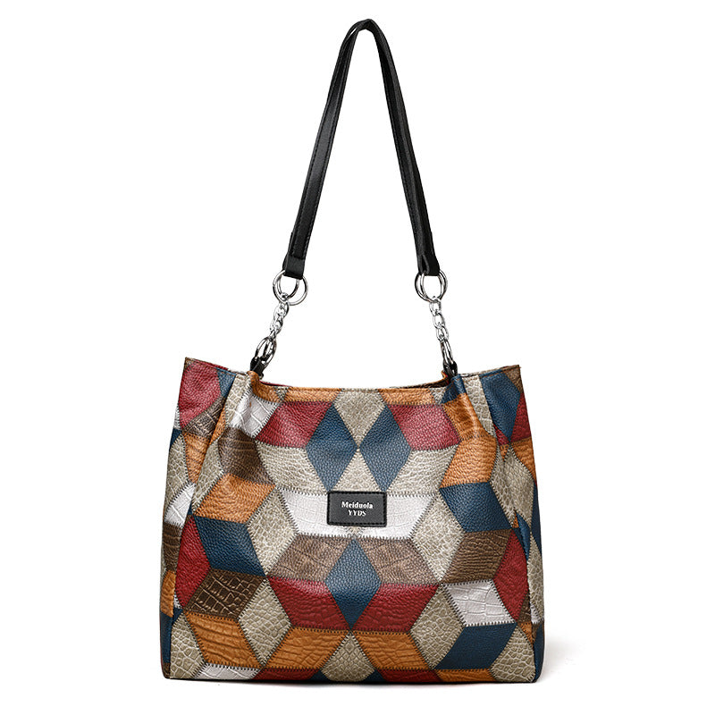 Women's Patchwork Tote Bag