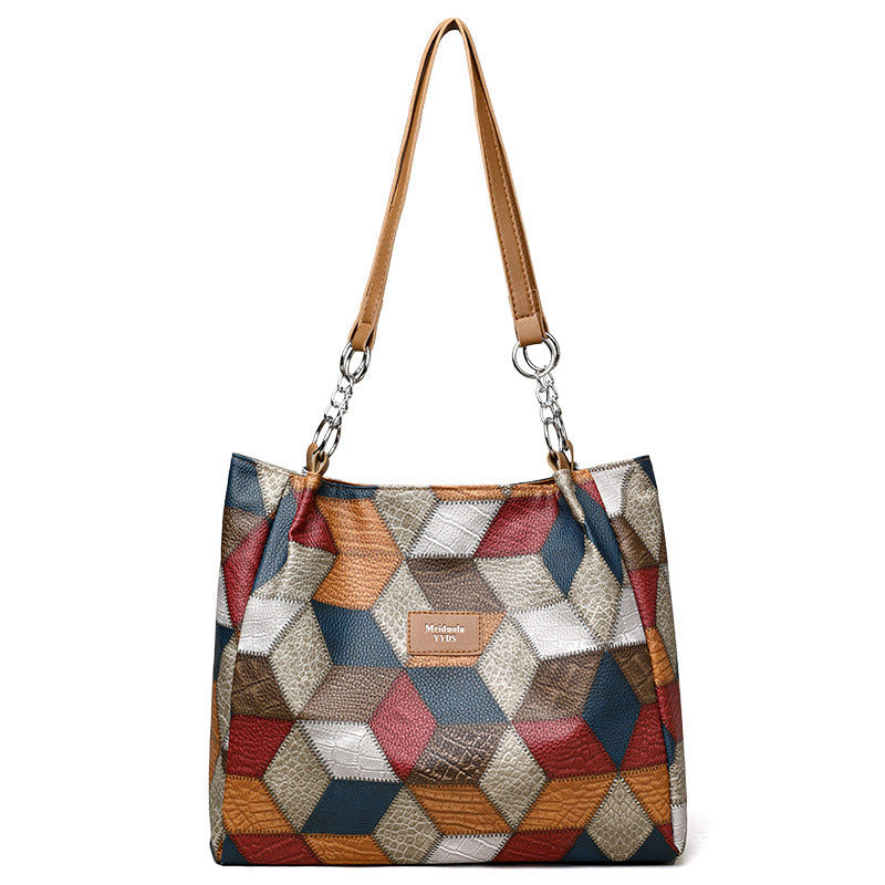 Women's Patchwork Tote Bag