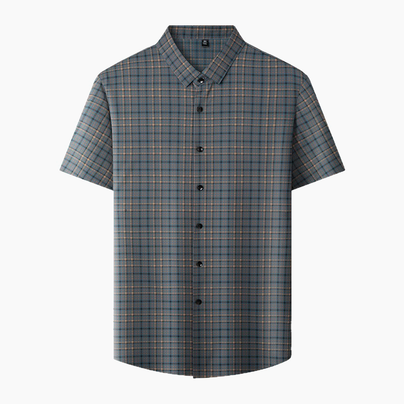 Men's Checked Short Sleeve Casual Shirt (50% off)